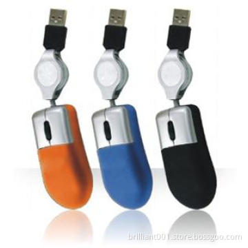 Mini Mouse,Optical Mouse,Wired Mouse,USB Mouse,Retractable Mouse,3D Mouse